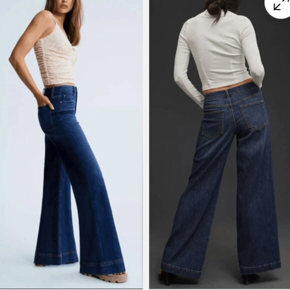Maeve Denim - Maeve Wide-leg Jeans - Size 25P